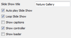 First tab : Flickr Autoplay Slideshow
