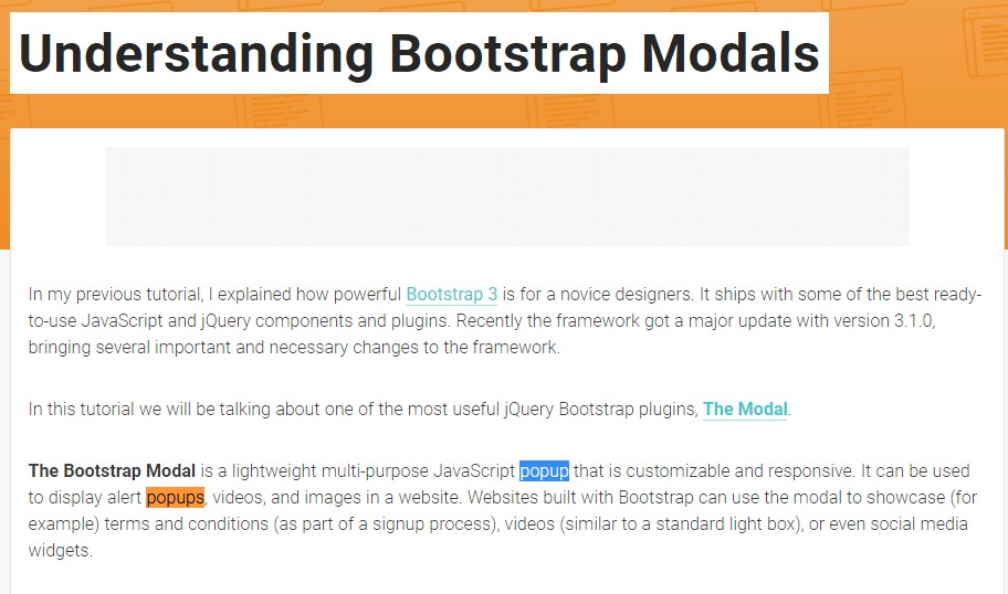  An additional  helpful  content  concerning Bootstrap Modal Popup