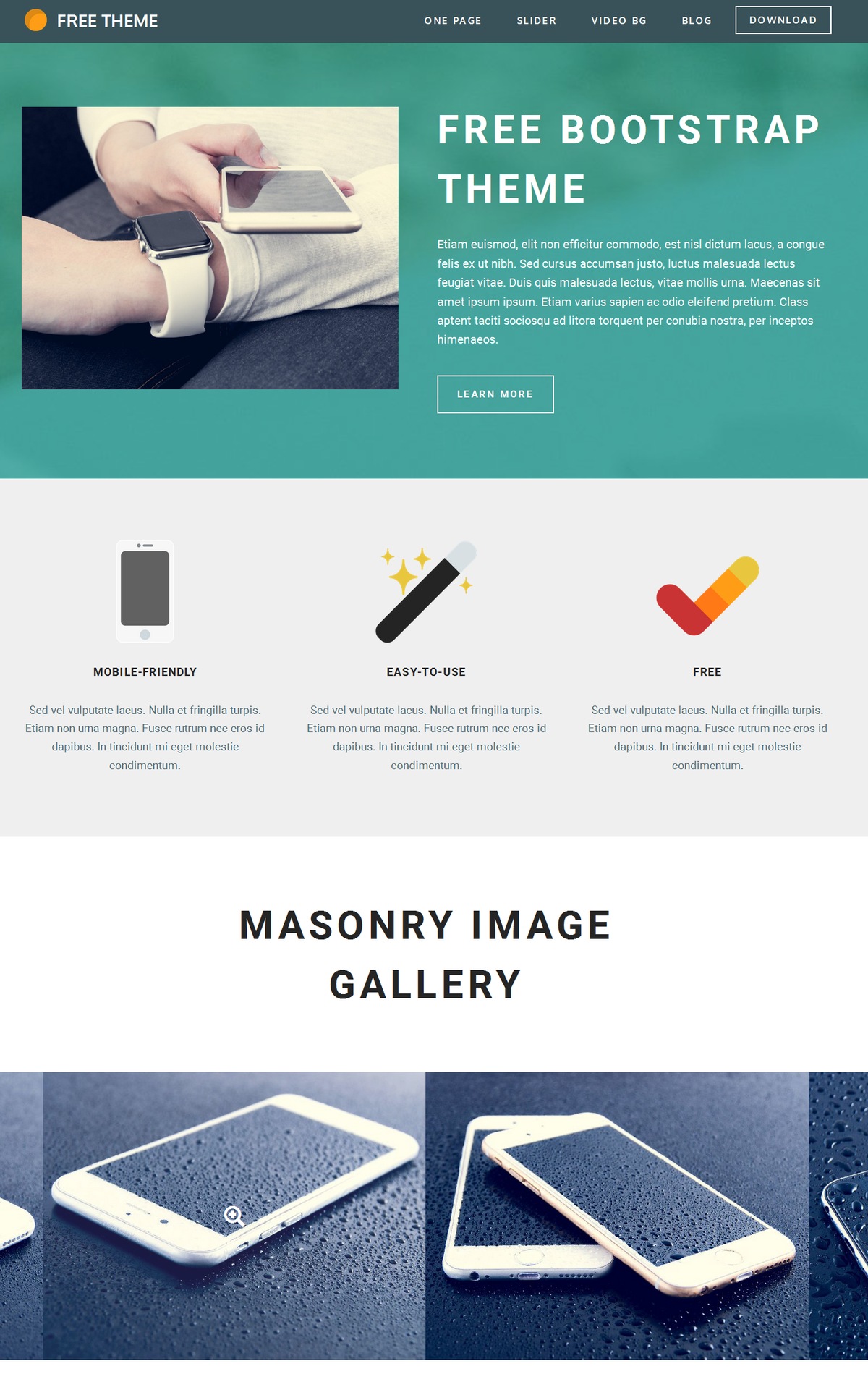 Responsive Bootstrap Design Theme