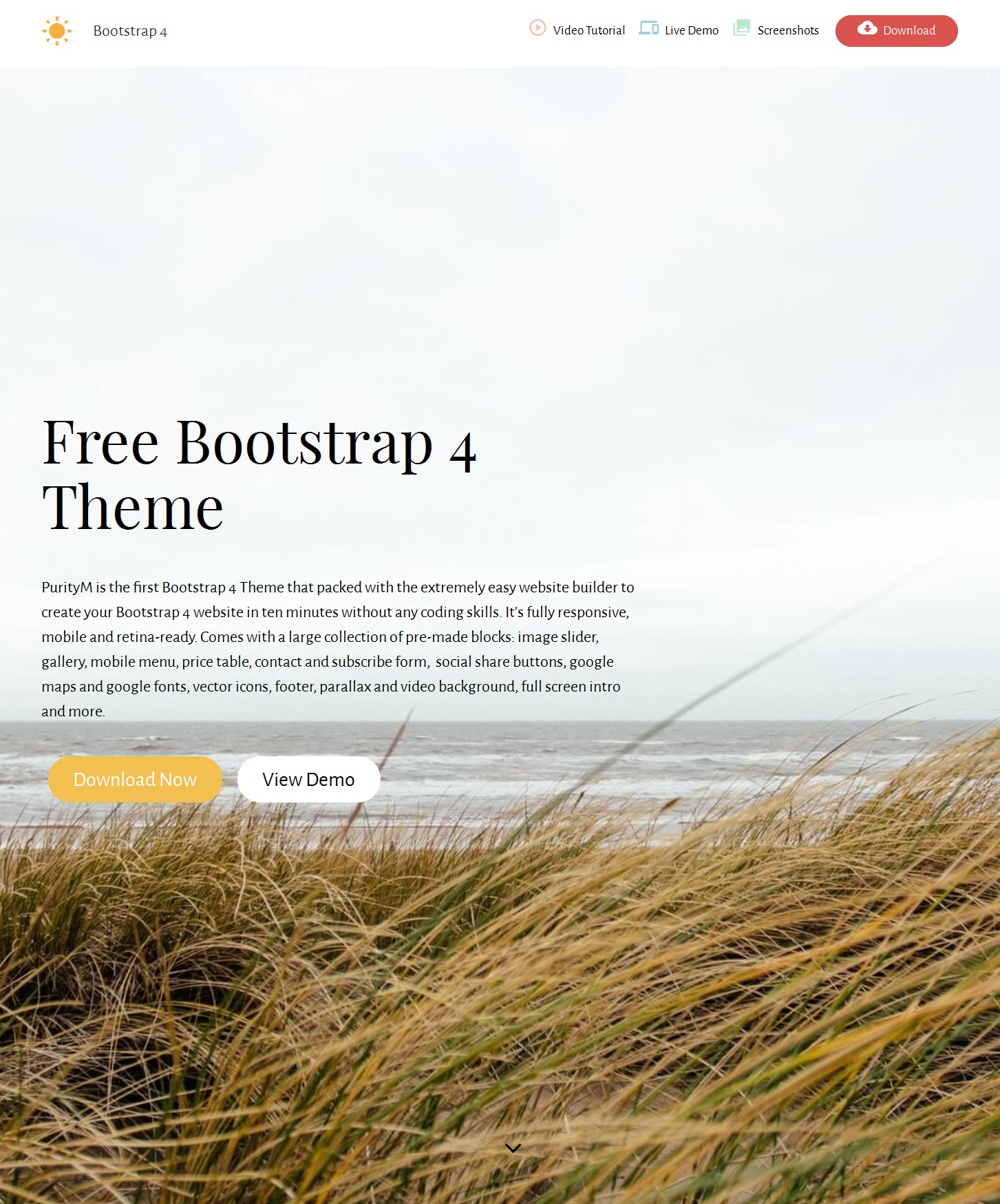 HTML5 Bootstrap Minimal Theme