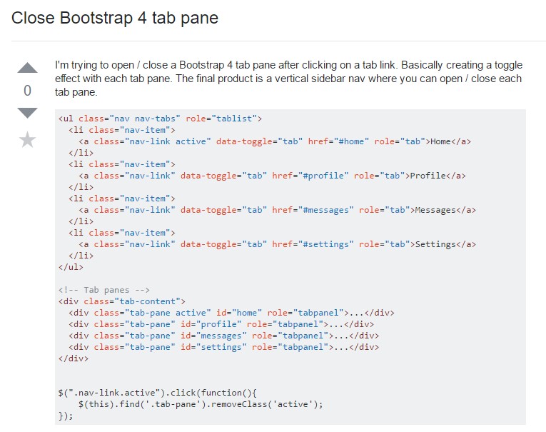  The best way to  shut Bootstrap 4 tab pane