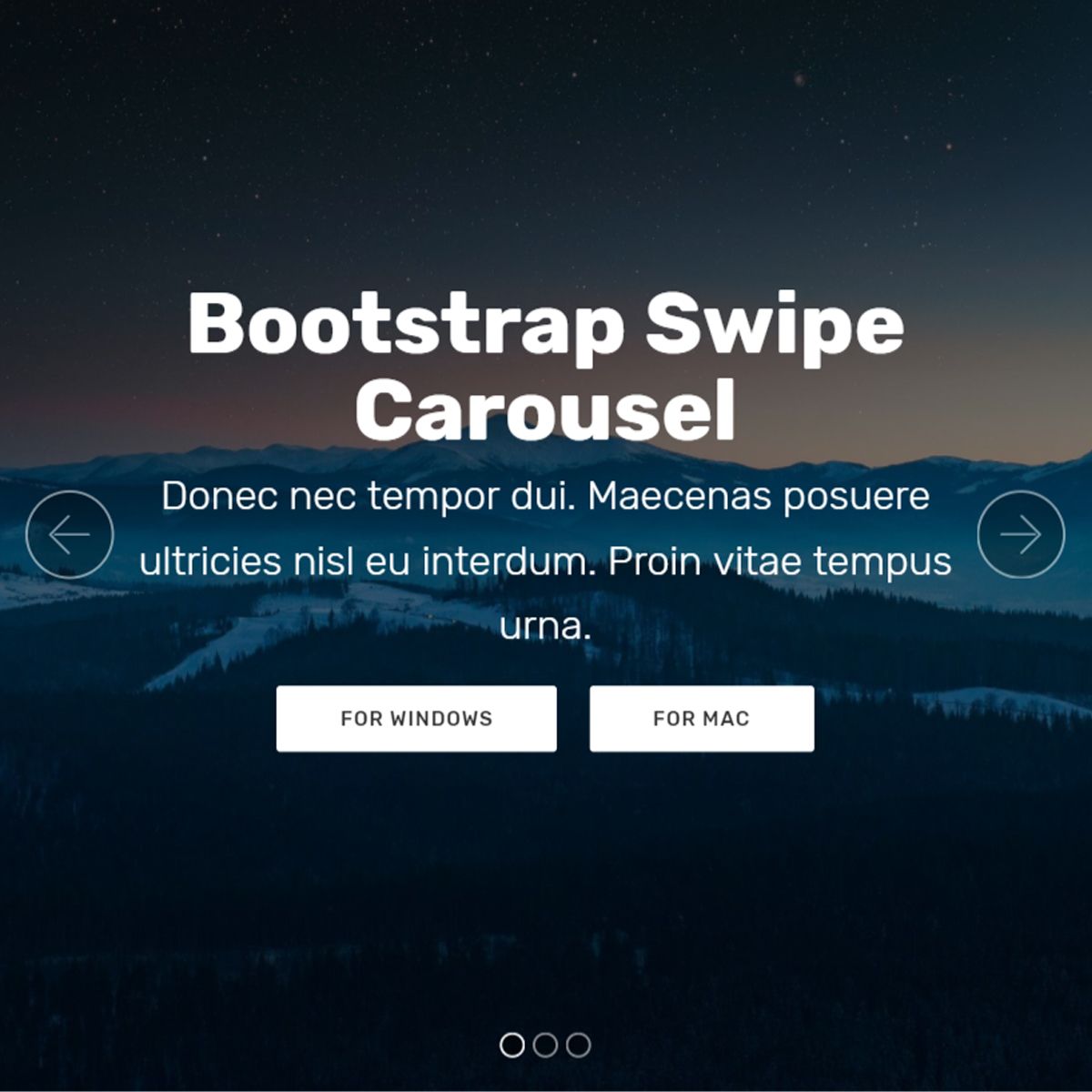 jQuery Bootstrap Photo Carousel